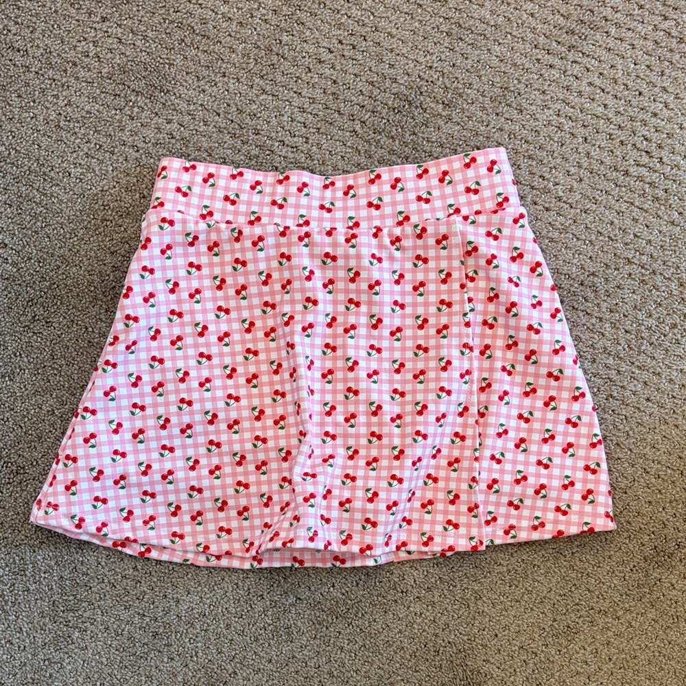Shop Talulah Zest Active Skort Cherry Gingham Pink Skort
